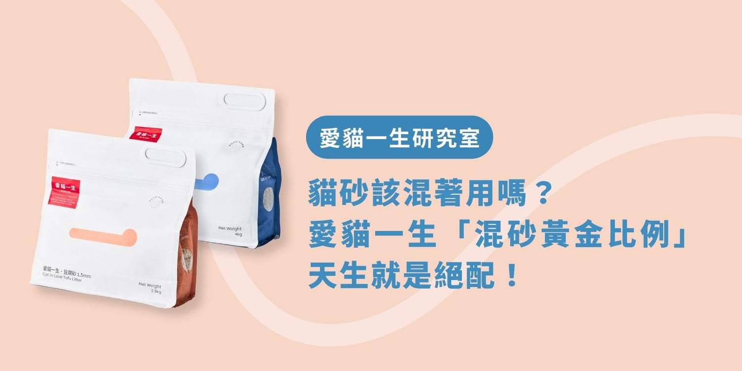 貓砂該混著用嗎?愛貓一生「混砂黃金比例」,天生就是絕配!